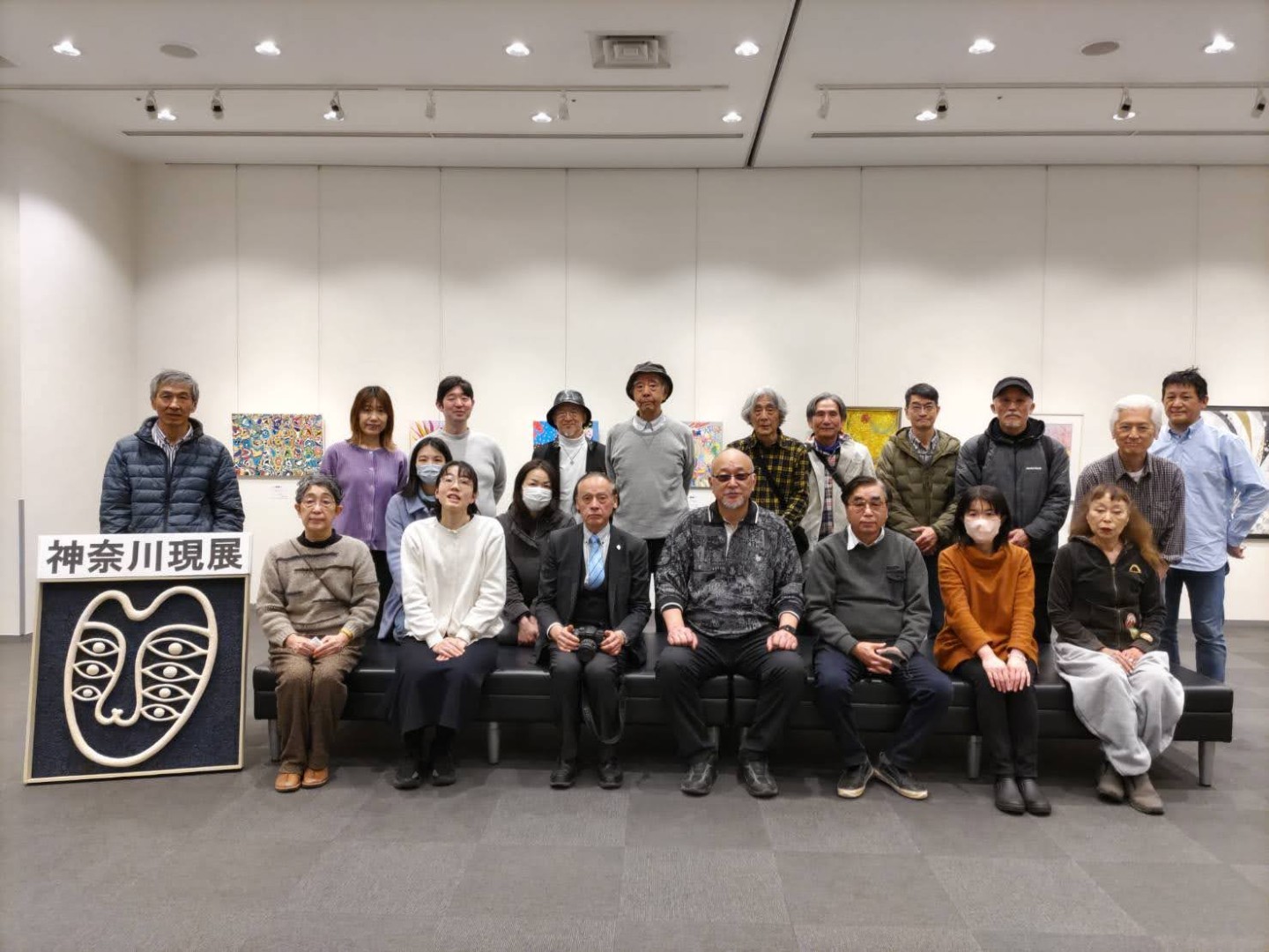 2025《日本橫濱神奈川現展-卯月展》藝術家合影