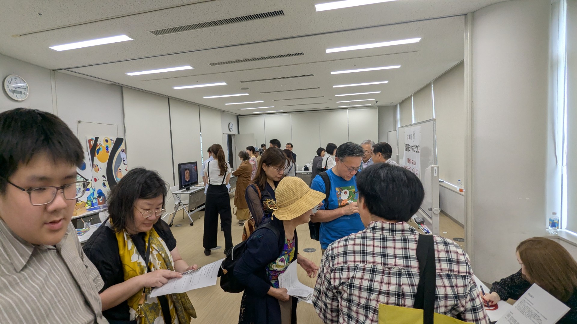 現展作家6人的小小開放工作室現場