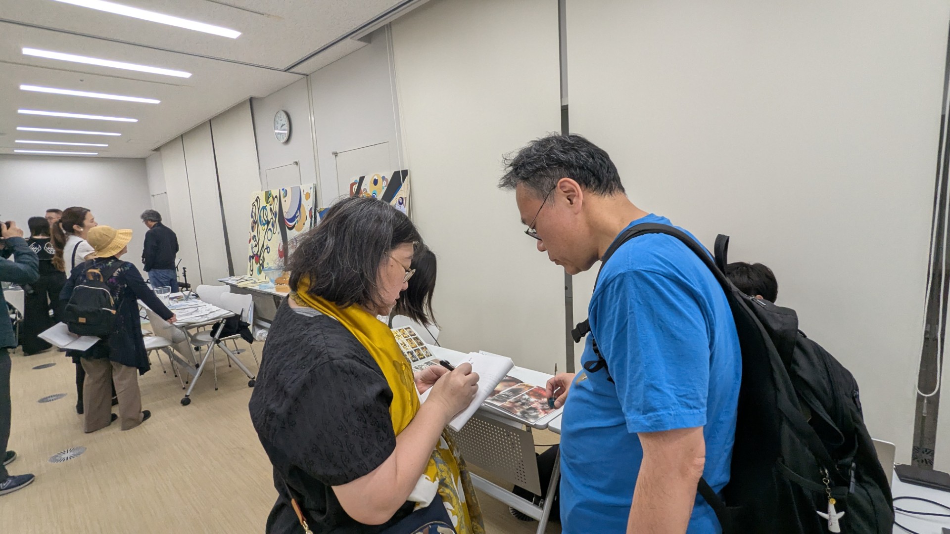 現展作家6人的小小開放工作室現場
