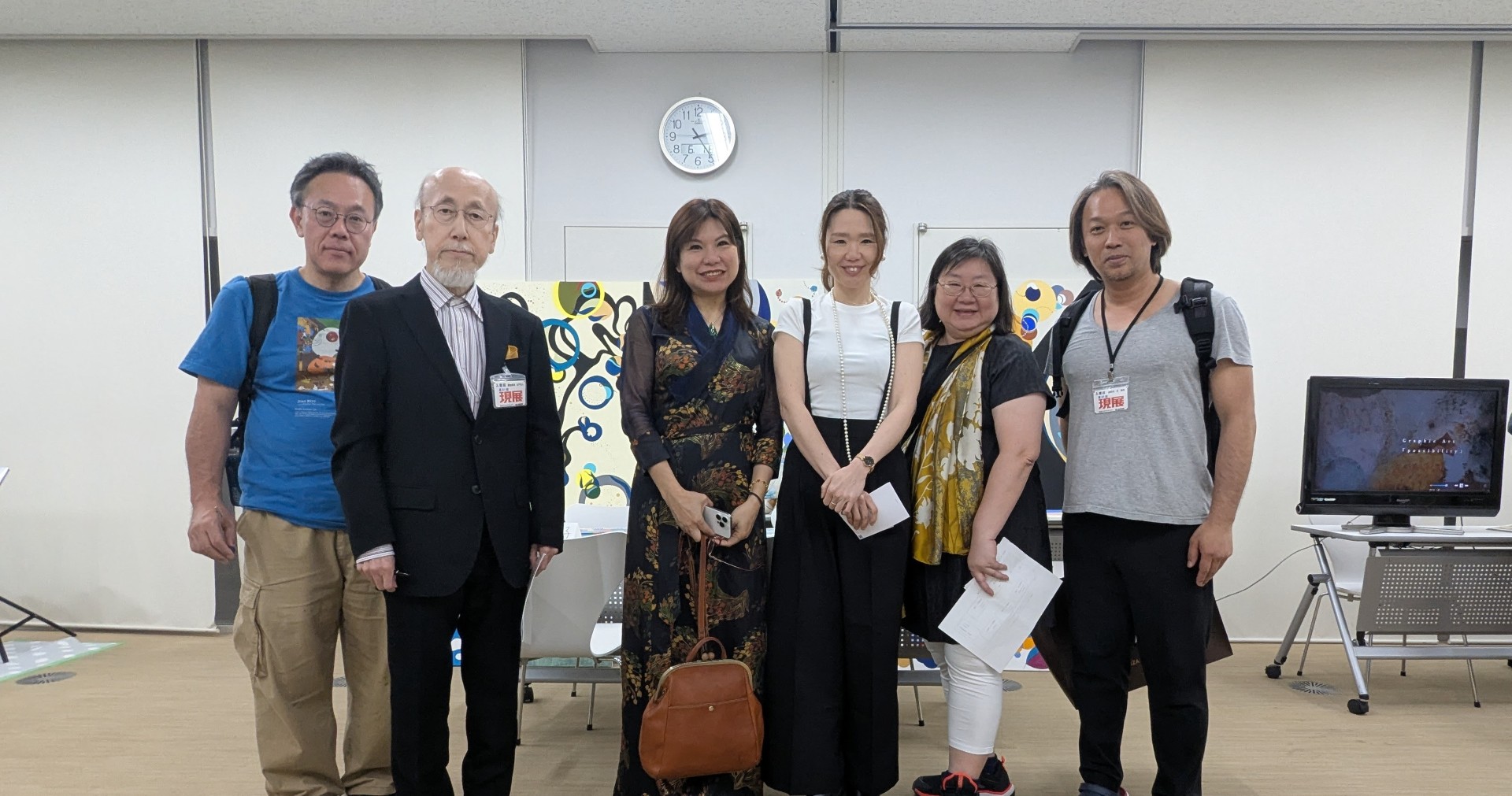 現展作家6人的小小開放工作室現場