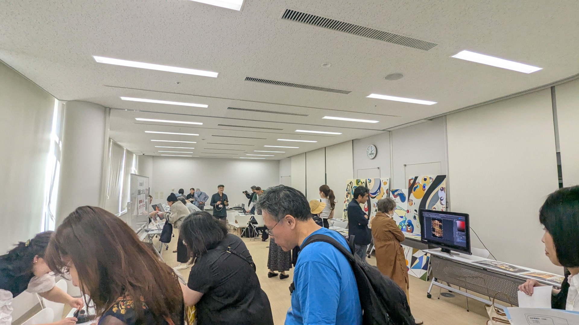 現展作家6人的小小開放工作室現場