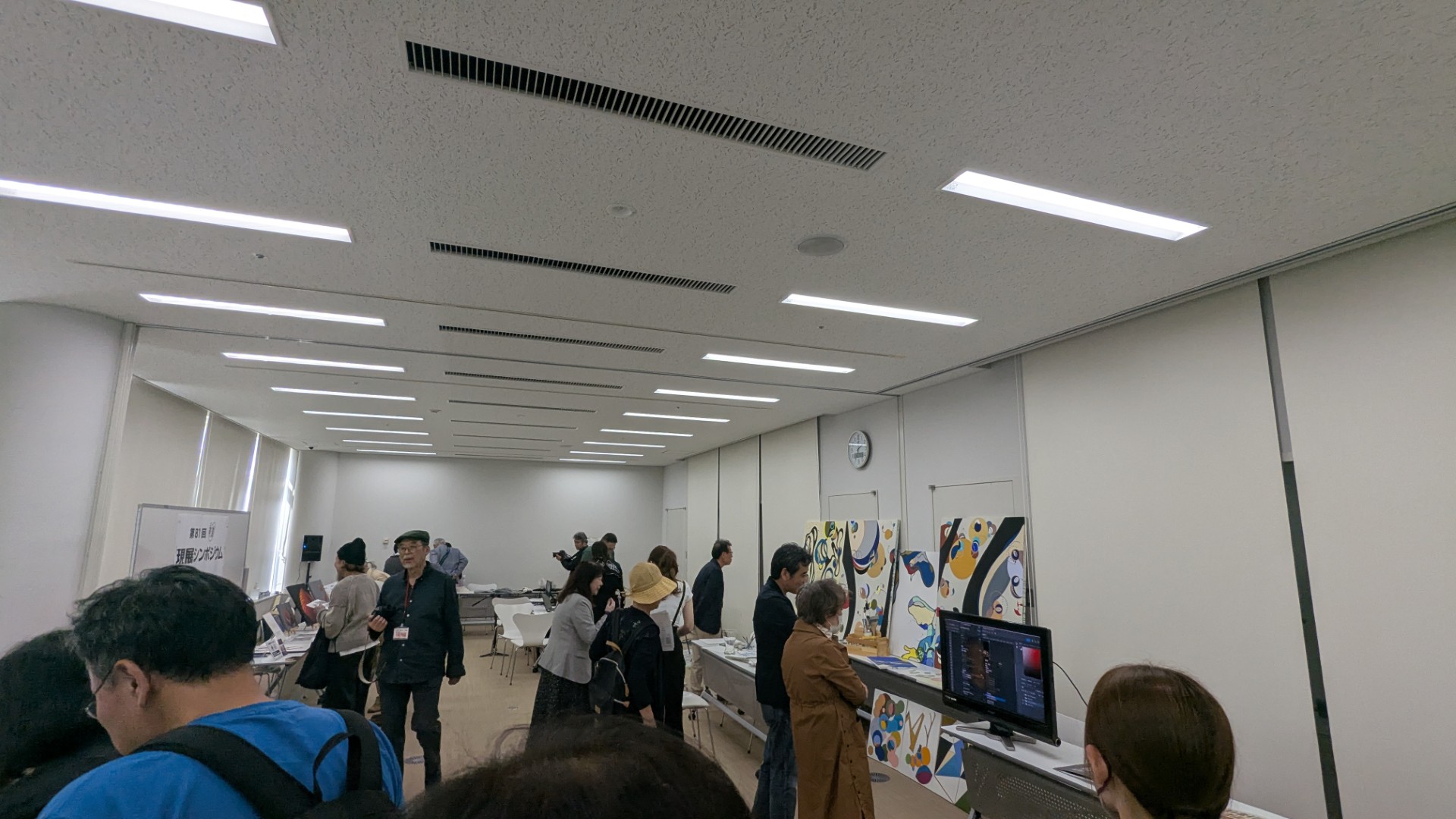 現展作家6人的小小開放工作室現場
