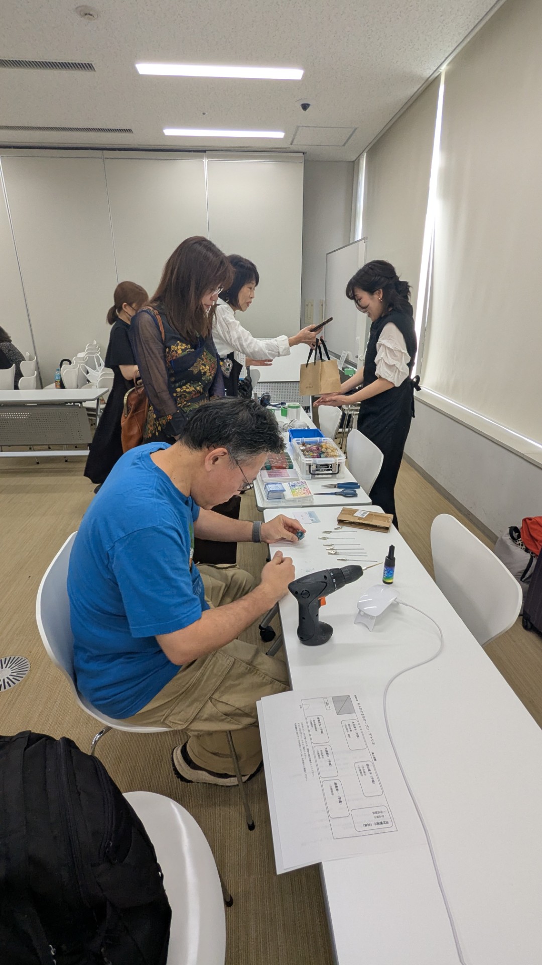 現展作家6人的小小開放工作室現場